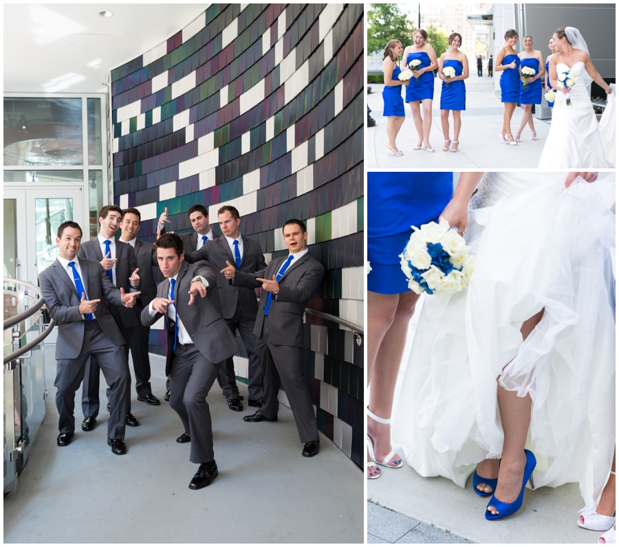 Arlington Renaissance Hotel Wedding Photographer - Cobalt Blue Capitol View Wedding Party