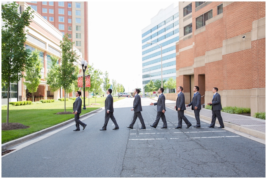 Arlington Renaissance Hotel Wedding Photographer - Cobalt Blue Capitol View Wedding Party