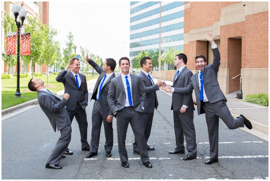 Arlington Renaissance Hotel Wedding Photographer - Cobalt Blue Capitol View Wedding Party