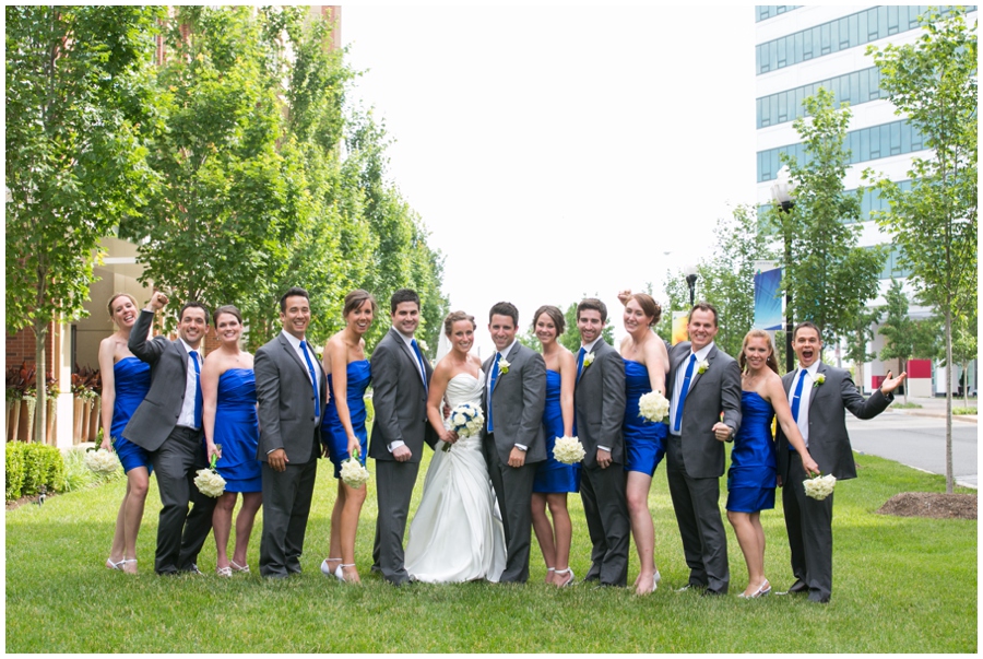 Arlington Renaissance Wedding Photograph - DC Capitol View Wedding Party