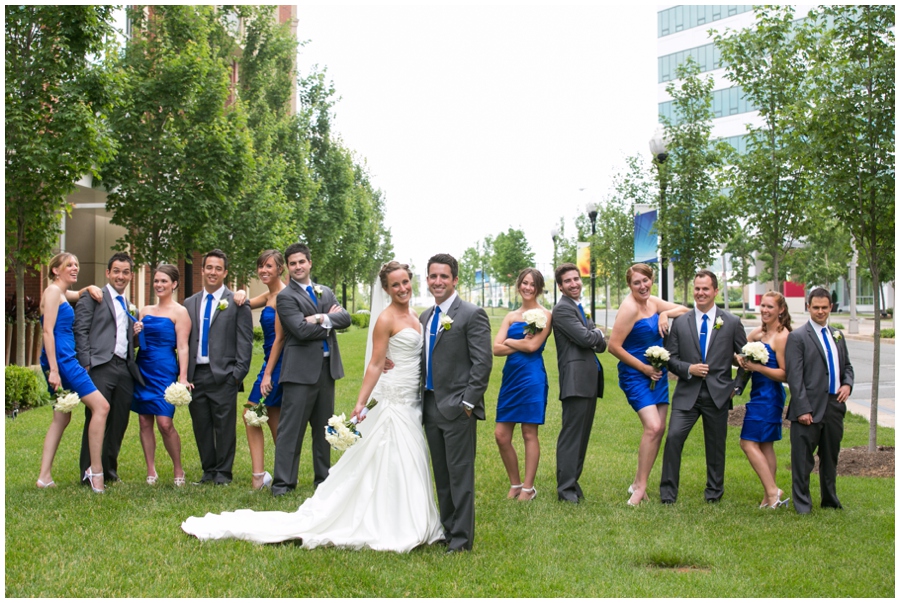 Arlington Renaissance Wedding Photograph - DC Capitol View Wedding Party