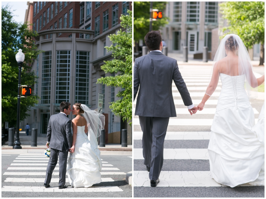 Arlington Renaissance Wedding Photograph - DC Capitol View Wedding Couple Portrait