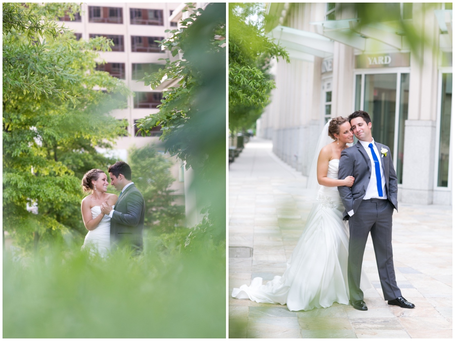 Arlington Renaissance Wedding Photograph - DC Capitol View Wedding Couple Portrait