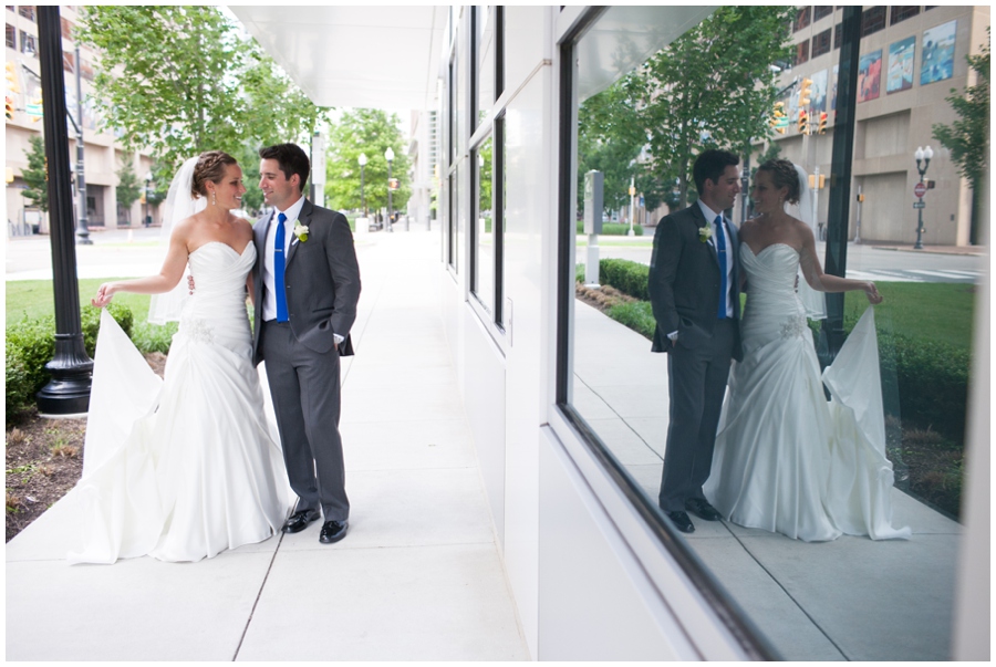 Arlington Renaissance Wedding Photograph - DC Capitol View Wedding Couple Portrait