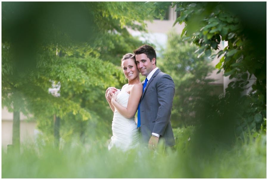 Arlington Renaissance Hotel Wedding Photographer - DC Capitol View Wedding Couple Portrait