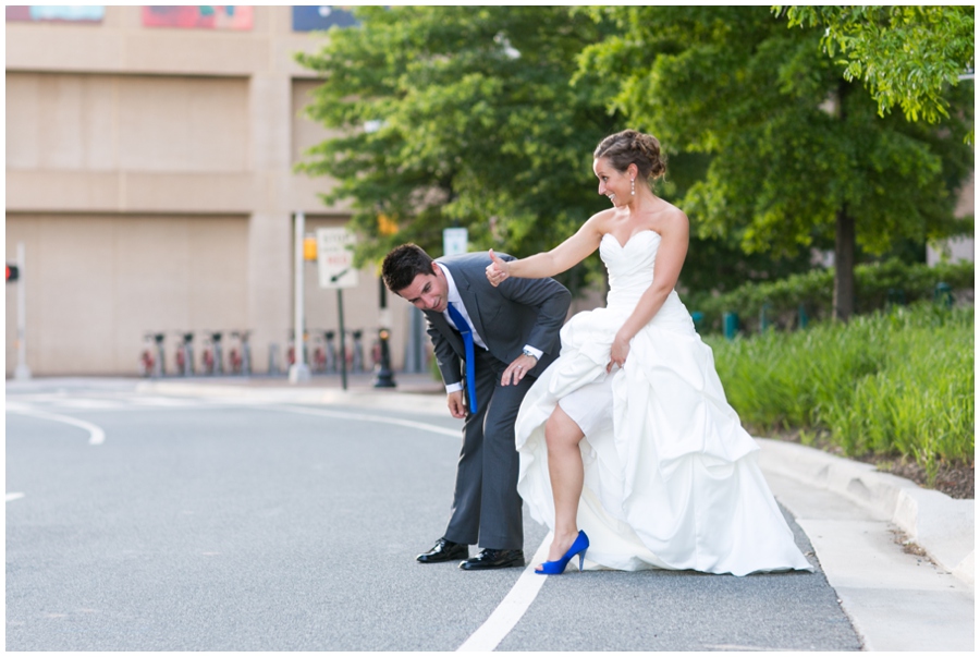 Arlington Renaissance Wedding Photographer - DC Capitol View Wedding Couple Portrait