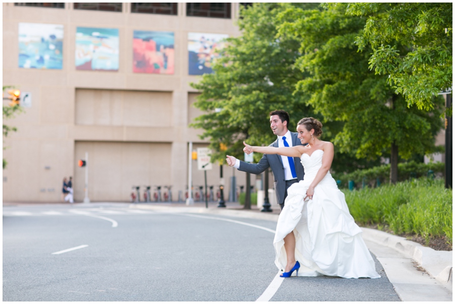 Arlington Renaissance Hotel Wedding Photographer - DC Capitol View Wedding Couple Portrait