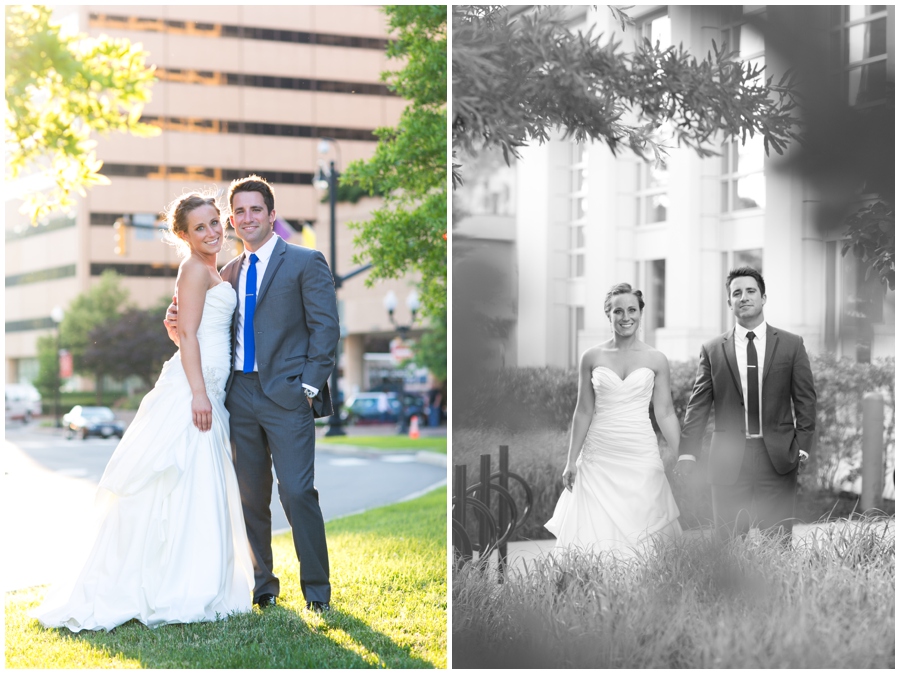 Arlington Renaissance Hotel Wedding Photographer - DC Capitol View Wedding Couple Portrait