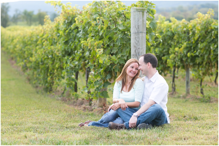 Virginia Wine Map - Fall Winery Engagement session - Breaux Vineyard Photographer