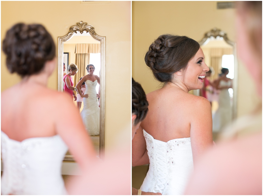 Eastern Shore Wedding Photography - Easton Maryland - Tidewater inn Bridal Suite - Sophia Tolli