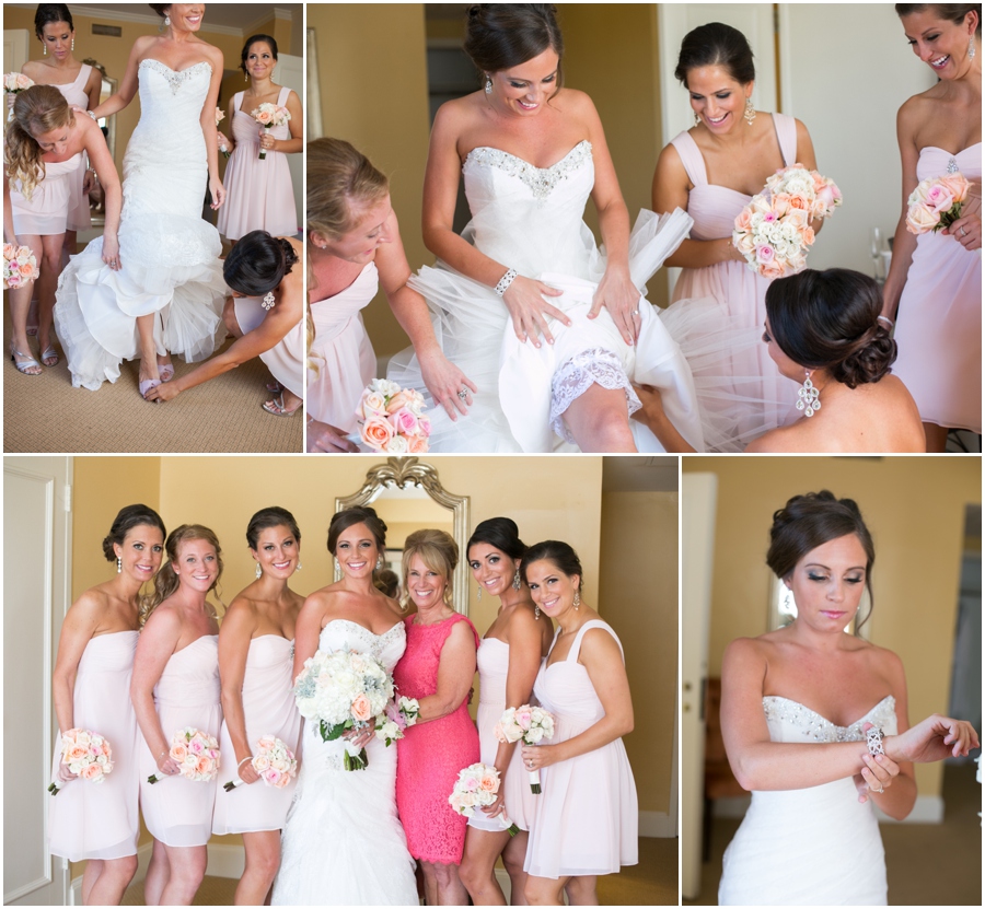 Eastern Shore Wedding Photography - Easton Maryland - Tidewater inn Bridal Suite - Sophia Tolli