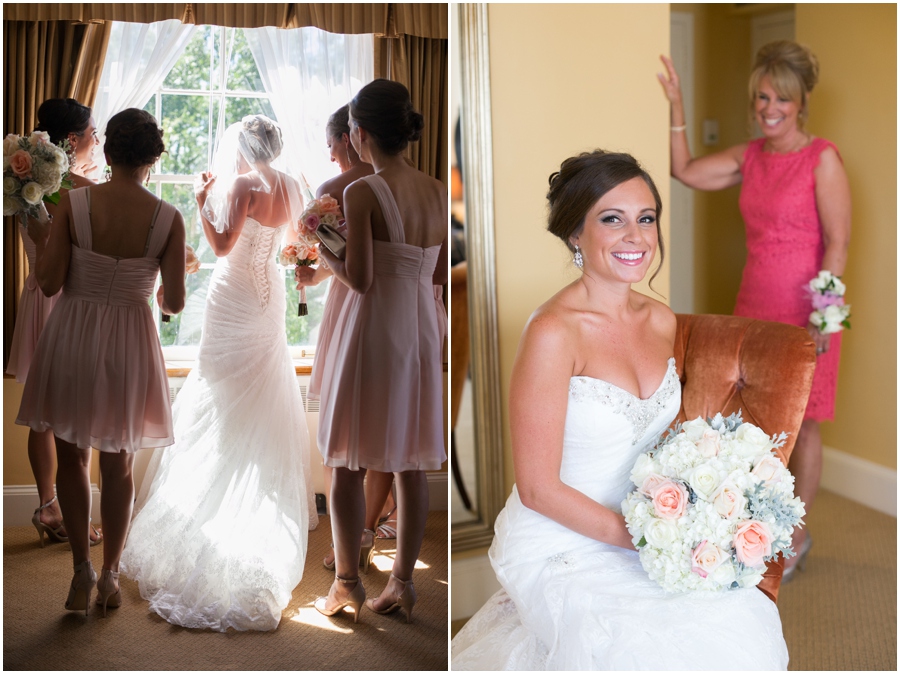 Eastern Shore Wedding Photography - Easton Maryland - Tidewater inn Bridal Suite - Sophia Tolli