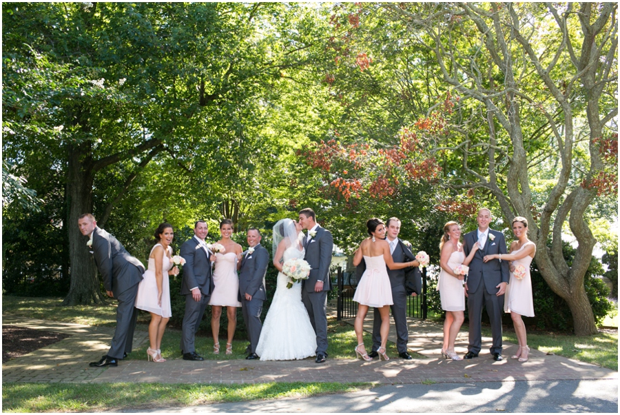 Oxford Maryland Wedding Party - Oxford wedding photographer - Holy Trinity Church Wedding Party Photo