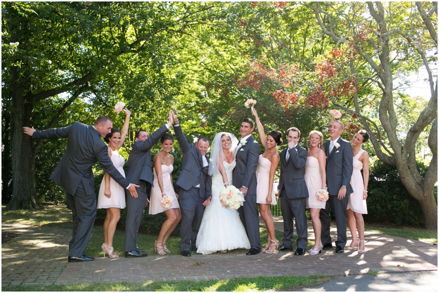 Oxford Maryland Wedding Party - Oxford wedding photographer - Holy Trinity Church Wedding Party Photo