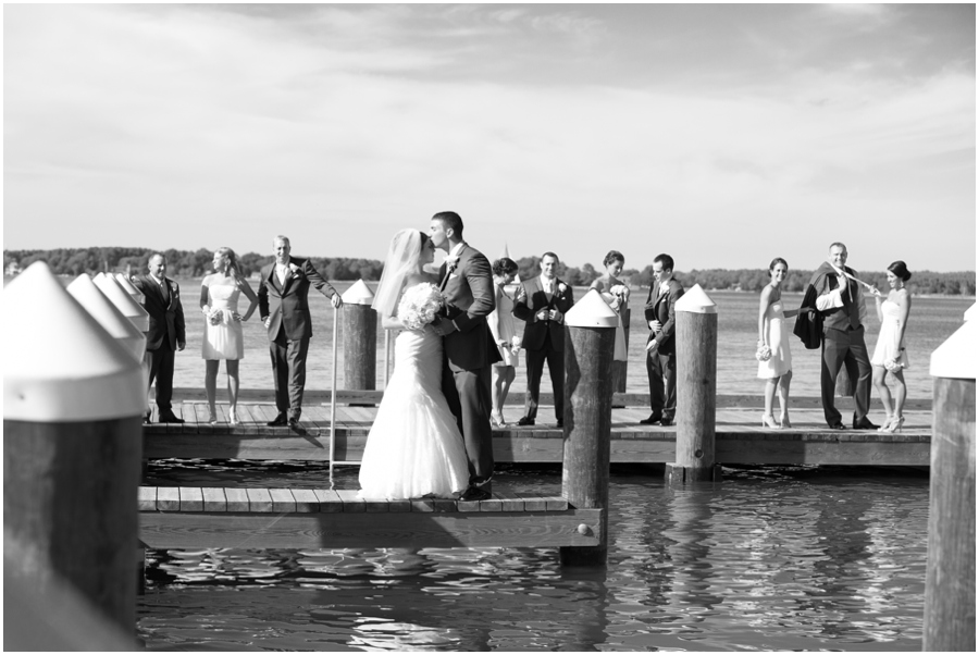 Oxford Maryland Wedding photographer - Oxford Ferry Dock Wedding Party - Tidewater Inn Wedding