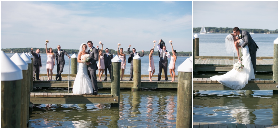 Oxford Maryland Wedding photographer - Oxford Ferry Dock Wedding party - The Tidewater Inn Wedding Party