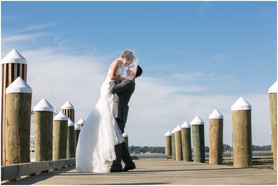 Oxford Maryland Wedding photographer - Oxford Ferry Dock Love Portrait - The Tidewater Inn