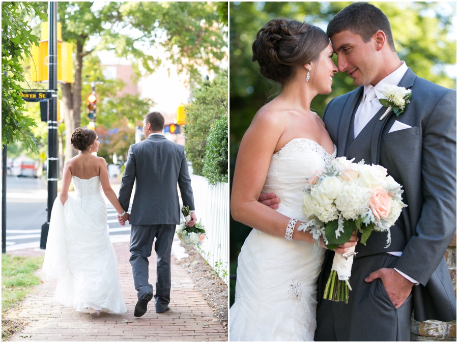 Downtown Easton Maryland Wedding photographer - The Tidewater Inn Love Portrait