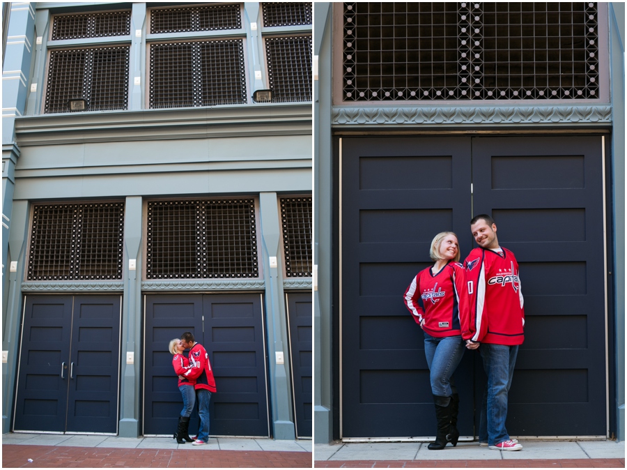 Washington DC Engagement Photographer - Capitals themed engagement session