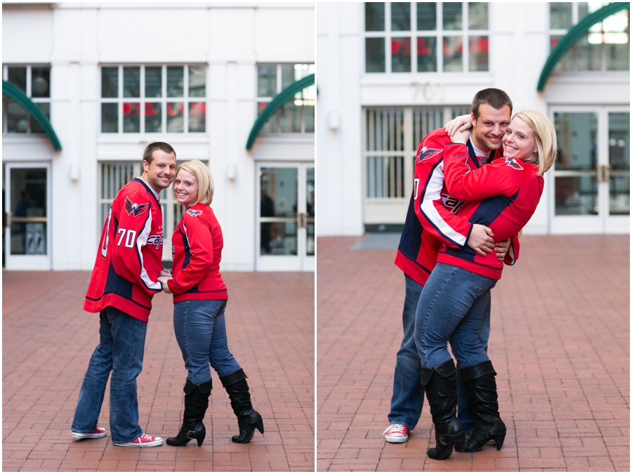 DC Engagement Photographer - Capitals themed engagement session