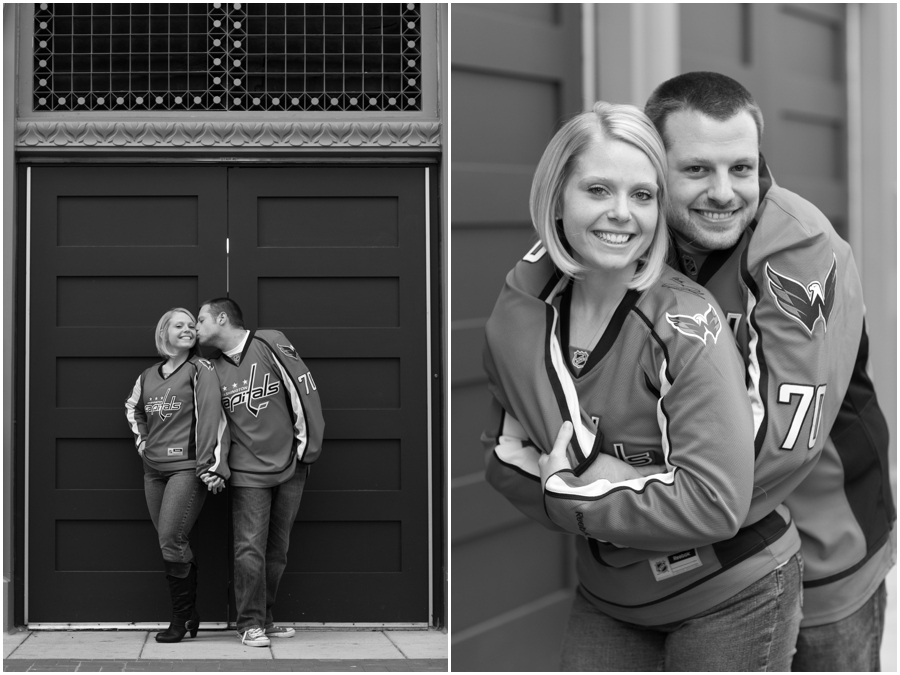 DC Engagement Photographer - Capitals themed engagement session