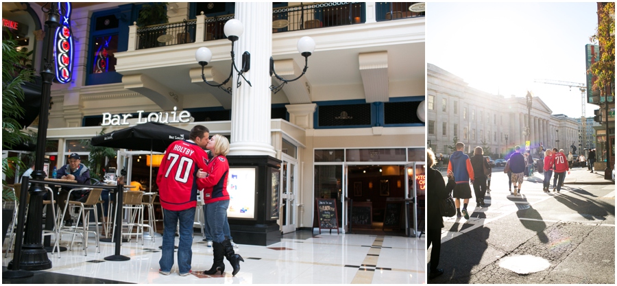 The Gallery DC Engagement Photographer - Capitals themed engagement session