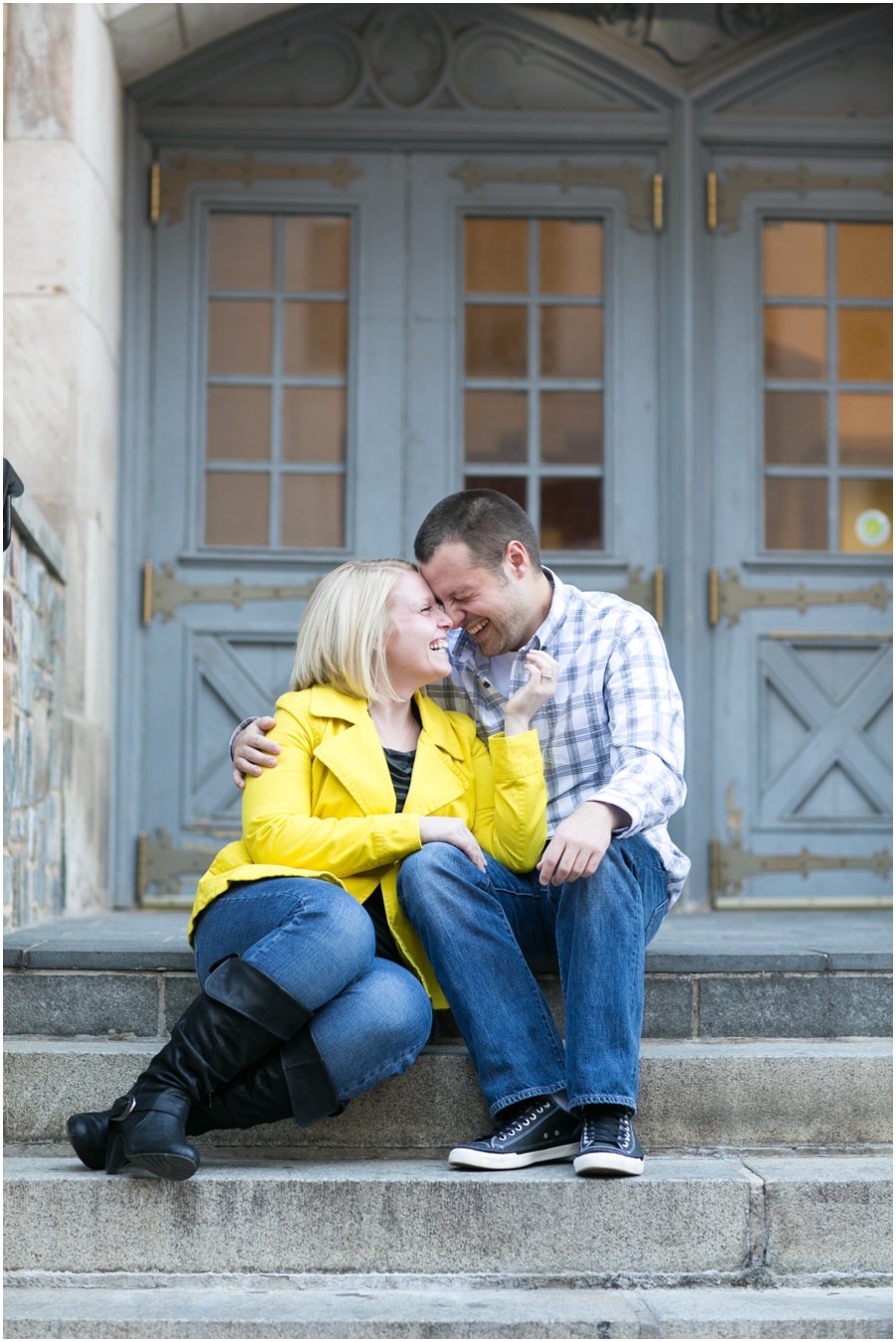 Washington DC Engagement Photographer - Fall engagement session - yellow jacket