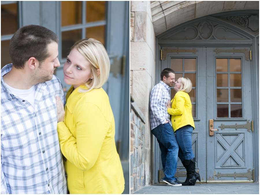 DC Engagement Photographer - Fall engagement session - yellow jacket