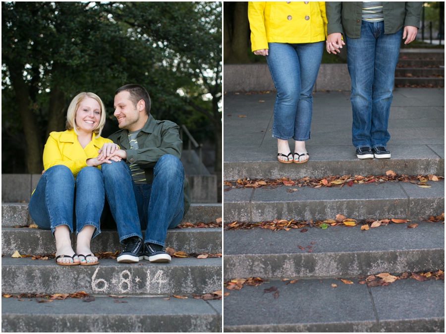 FDR Park Engagement Photographer - Fall engagement session