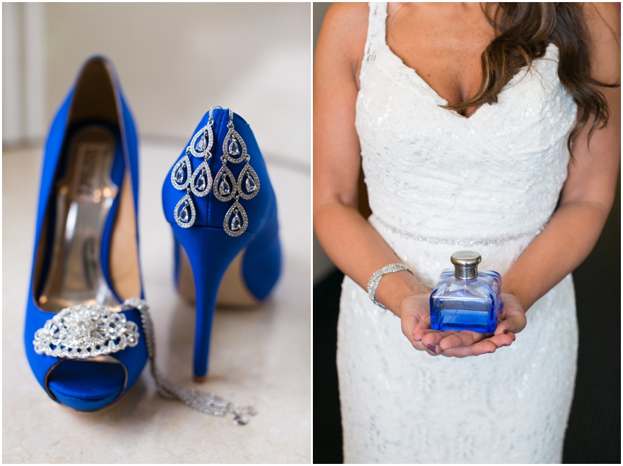 Hilton Garden Inn Wedding - Blue Badgely Mischka Bridal Shoes