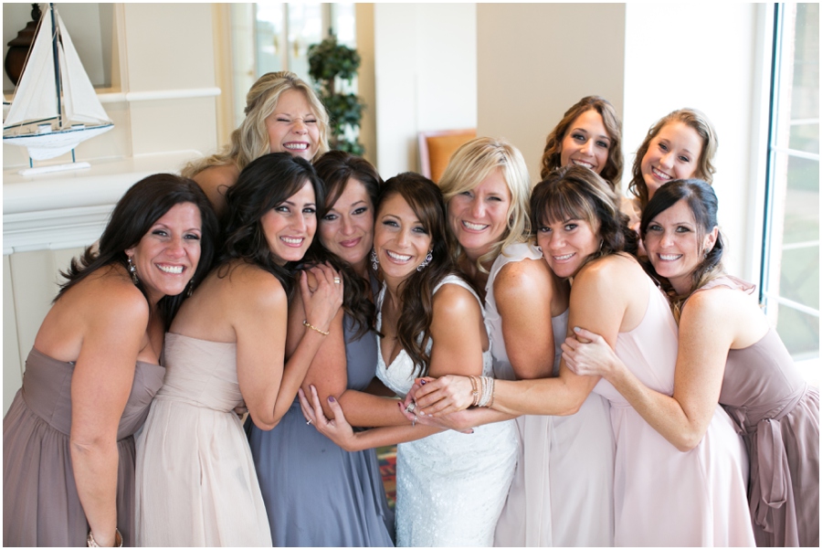 Hilton Garden Inn Bridesmaid Portrait - Eastern Shore Wedding Photographer