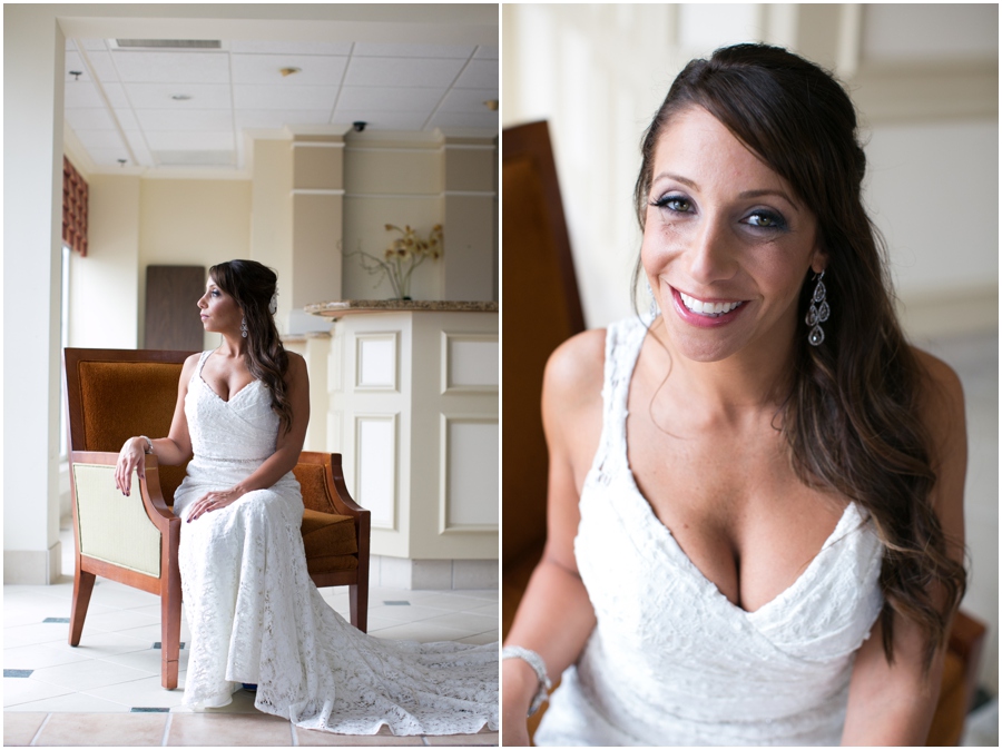 Hilton Garden Inn Bridal Portrait - Eastern Shore Wedding Photographer