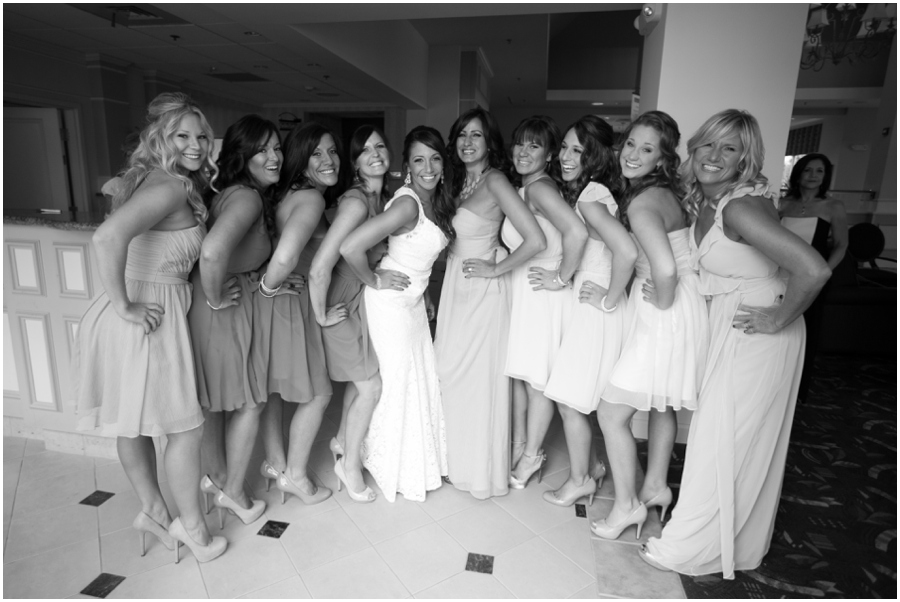 Hilton Garden Inn Bridesmaid Portrait - Eastern Shore Wedding Photographer