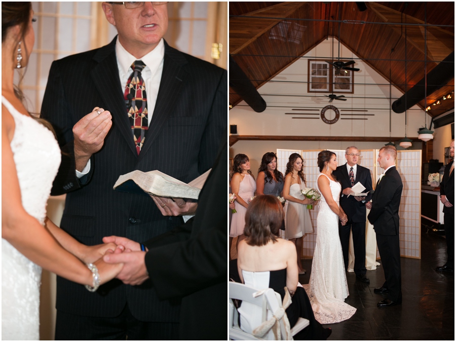 Chesapeake Bay Beach Club Indoor Ceremony - Tavern on the Bay Wedding Photographer