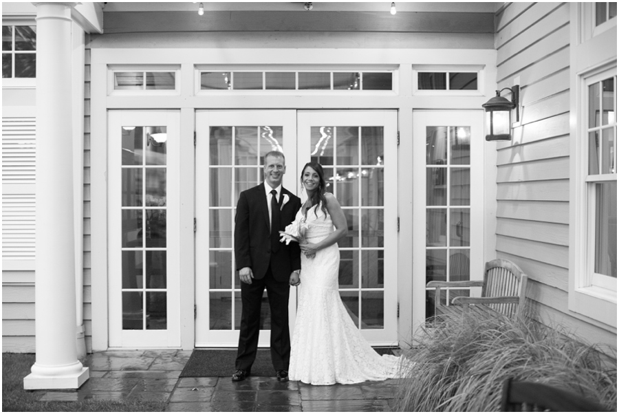 Beach Club Wedding Photographer - Tavern on the Bay Wedding Portraits in the Rain