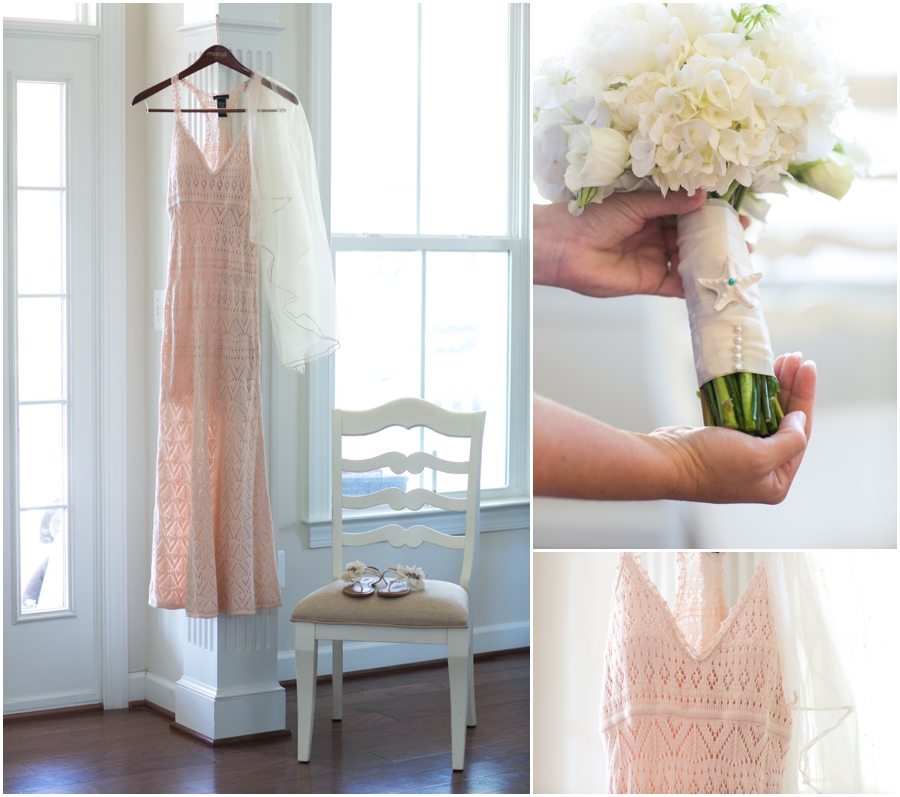 Chester River Wedding Photographer - Eastern Shore Gold Wedding Details - Blush Lace Victoria's Secret Dress