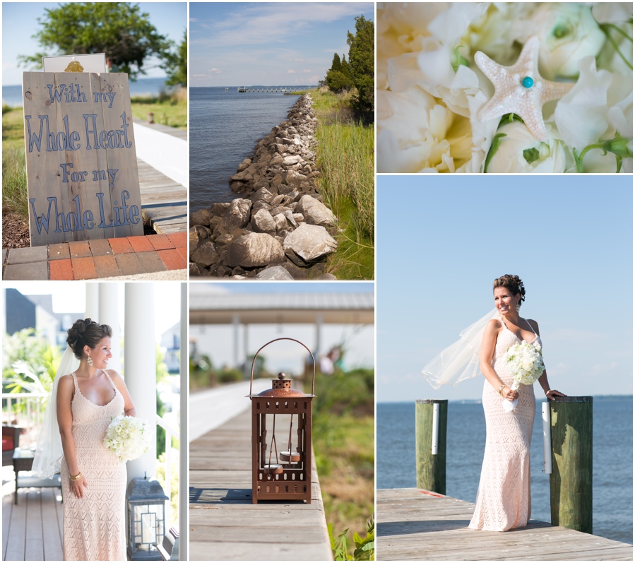 Chester River Wedding Photographer - Eastern Shore Wedding Details - Outdoor Ceremony