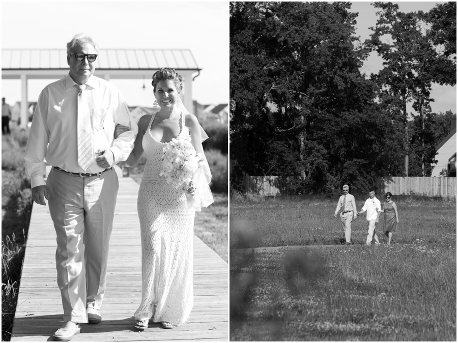 Chester River Wedding Photographer - Eastern Shore Wedding Ceremony - Outdoor Ceremony