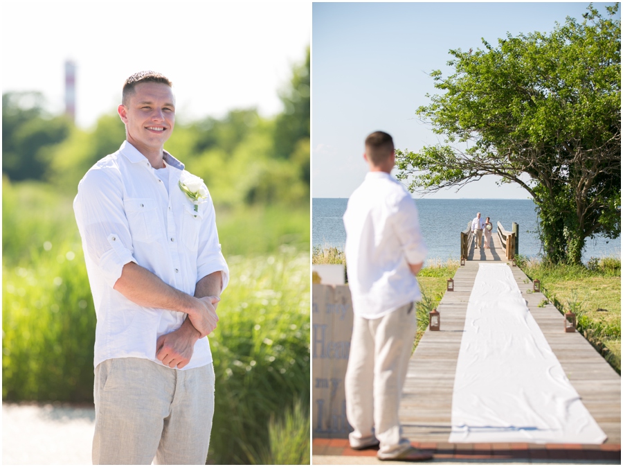 Chester River Wedding Photographer - Eastern Shore Wedding Ceremony - Outdoor Ceremony