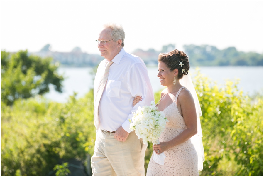 Chester River Wedding Photographer - Eastern Shore Wedding Ceremony - Outdoor Ceremony