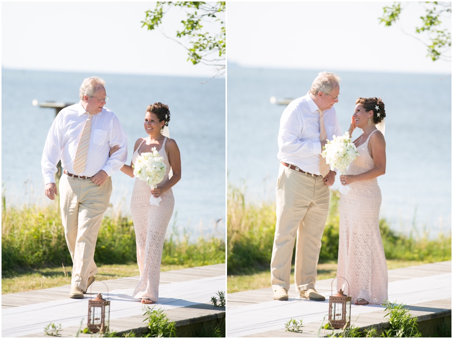 Chester River Wedding Photographer - Eastern Shore Wedding Ceremony - Outdoor Ceremony