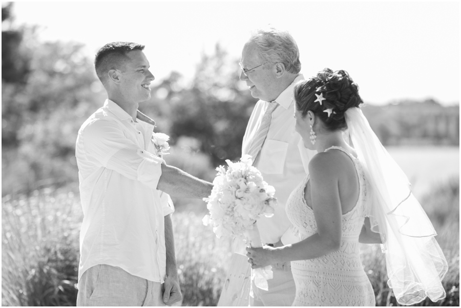 Chester River Wedding Photographer - Eastern Shore Wedding Ceremony - Outdoor Ceremony