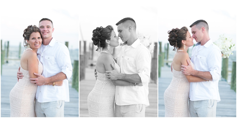 Kent Island Wedding Photographer - Sunset Eastern Shore Pier Wedding Love Portrait