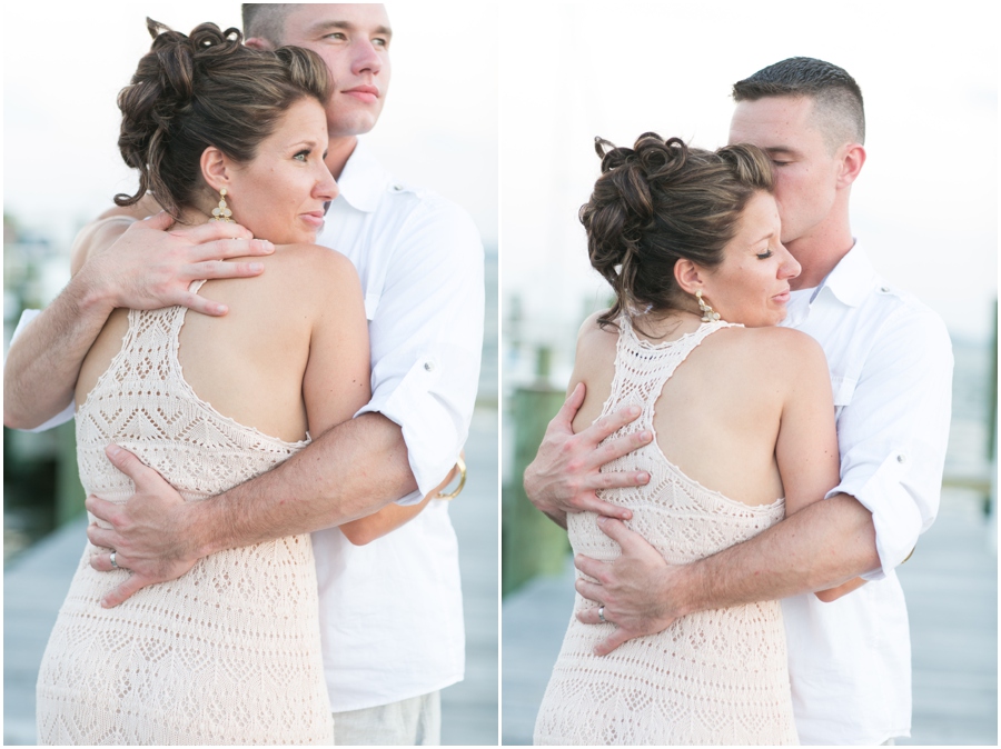 Kent Island Wedding Photographer - Sunset Eastern Shore Pier Wedding Love Portrait