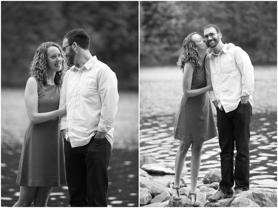 Centennial Lake Engagement Photographer - Banana Republic Engagement dress - Ellicott City Engagement Photographer