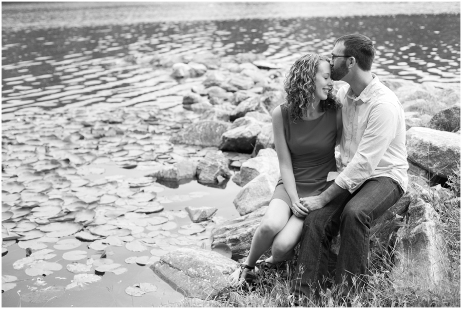 Centennial Lake Engagement Photographer - Banana Republic Engagement dress - Ellicott City Engagement Photographer