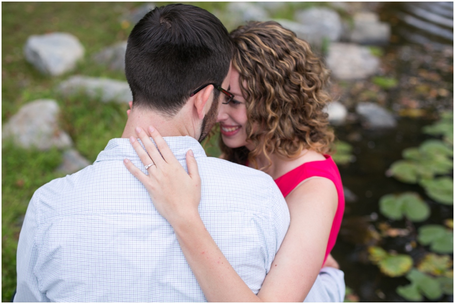 Centennial Lake Engagement Photographer - Banana Republic Engagement dress - Ellicott City Engagement Photographer