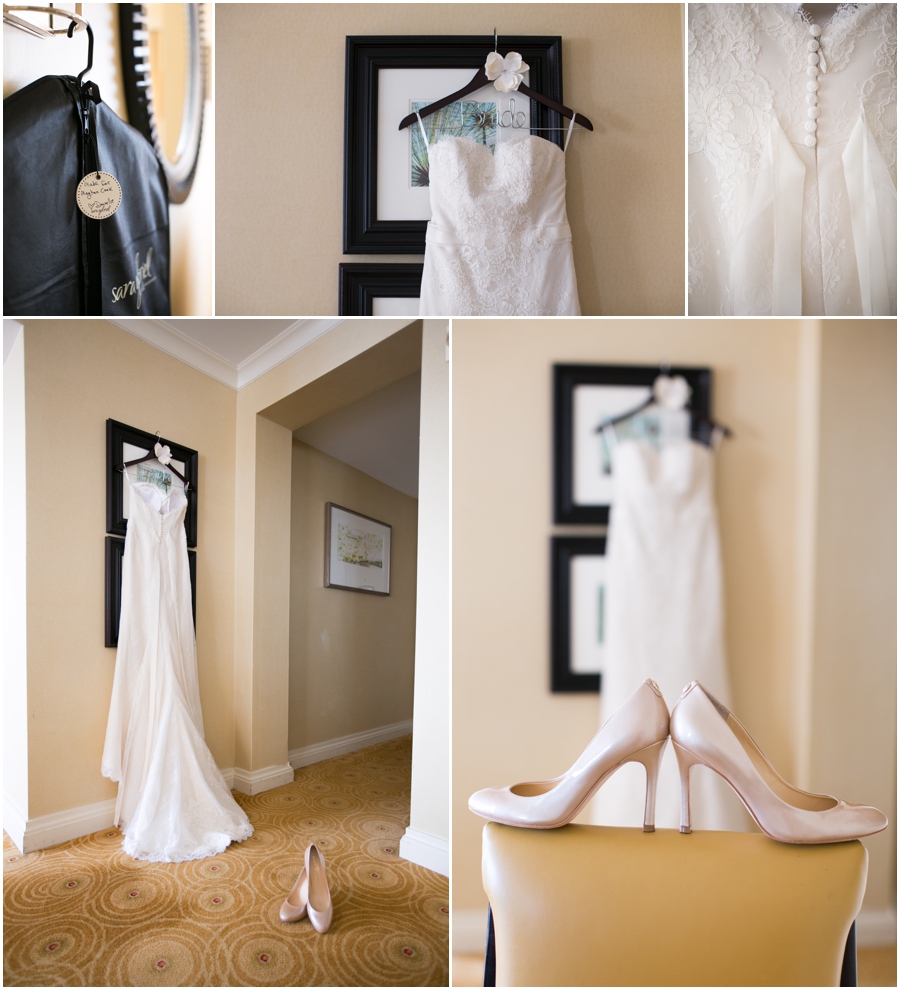 Baltimore Marriott Wedding Photographer - Garnish Boutique Wedding Gown - Ivanka Trump Bridal Shoes