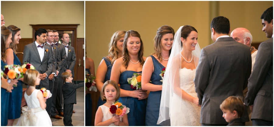 Baltimore Wedding Photographer - St. Piux X Church Ceremony - Lemon and Lime Event Design