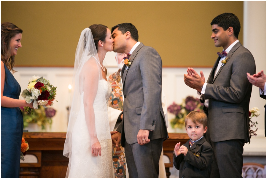 Baltimore Wedding Photographer - St. Piux X Church Ceremony - Lemon and Lime Event Design